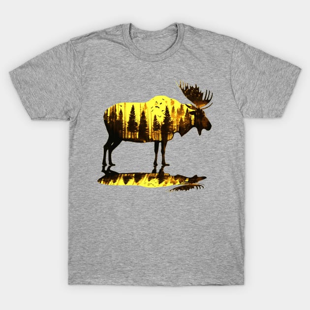 Moose T-Shirt by Worldengine